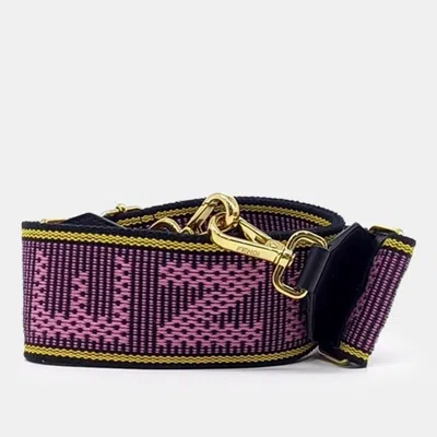 Pre-owned Fendi Purple Canvas Strap You