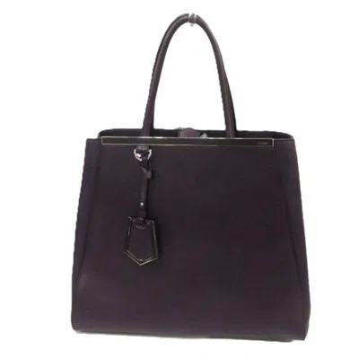 Pre-owned Fendi Purple Leather Tote Bag ()