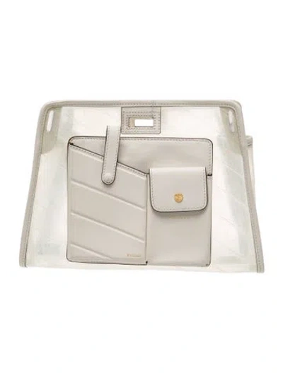 Pre-owned Fendi Pvc Peekaboo In White