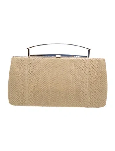 Pre-owned Fendi Python Vintage In Neutral