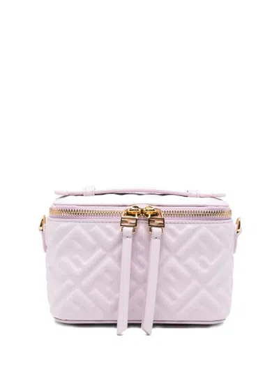 Fendi Quilted-design Shoulder Bag In Purple