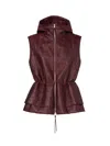 Fendi Quilted Nylon Vest In Brown