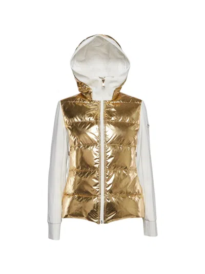 Pre-owned Fendi Quilted Padded Jacket In Yellow