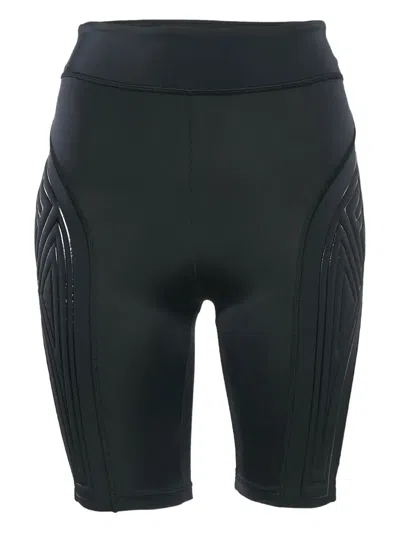 Pre-owned Fendi Quilted-panel Shorts In Black