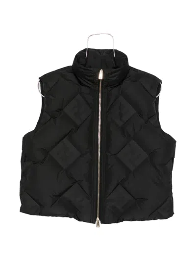 Fendi Quilted-pattern Jacket In Black