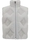 Fendi Quilted Puffer Gilet In Weiss