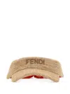 Fendi Women Raffia Hat In Neutral