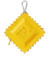 Fendi Leather Raviolo Charm Scalloped Edges In Yellow