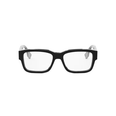 Fendi Rectangle-frame Glasses In 001