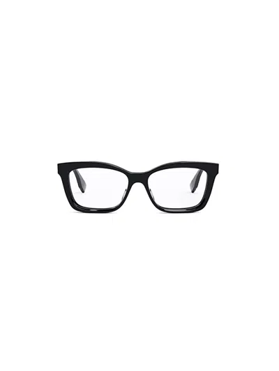 Fendi Rectangle Frame Glasses In Black