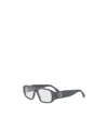 Fendi Rectangle Glasses In Gray
