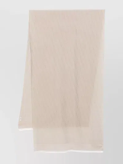 FENDI RECTANGLE SCARF FRAYED EDGE