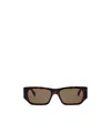 Fendi Rectangle-frame Sunglasses In Brown