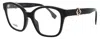 Fendi Rectangular Acetate Eyeglasses In Black