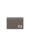 Fendi Rectangular Card Bag In Gray