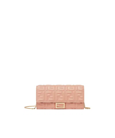 Fendi Rectangular European Chain Bag In Nude
