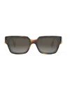 Fendi Oversized F Square Acetate Sunglasses In 53b - Black