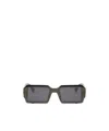 Fendi Rectangular Frame Sunglasses In Gray