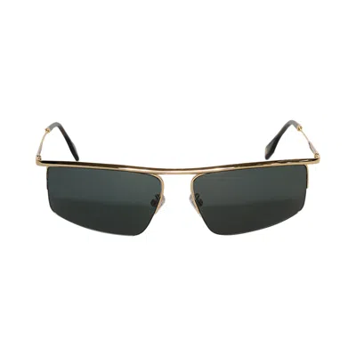 Pre-owned Fendi Rectangular Sunglasses 'shiny Endura Gold/green' | Men's Size Onesize