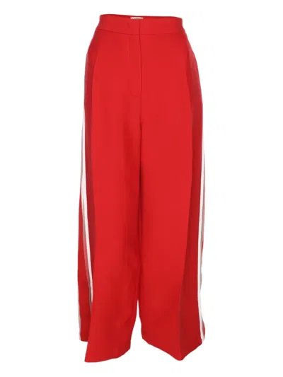 Pre-owned Fendi Stripe Trousers In Red