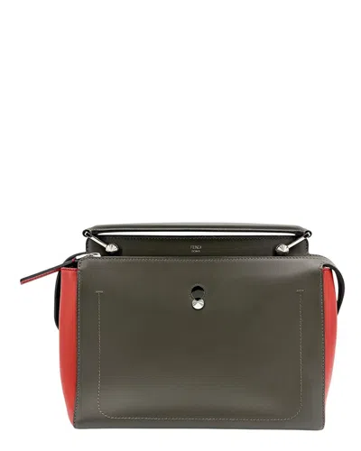 Pre-owned Fendi Red Calfskin .com Click Small Shoulder Bag (authentic Pre-loved)