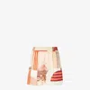 Fendi Printed Crepe Shorts In Red