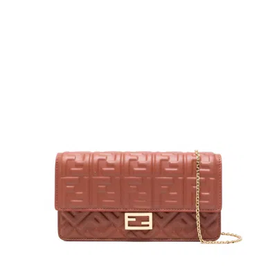 Fendi Red Clutch Bags Women