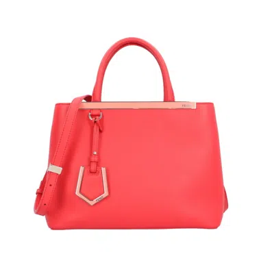 Pre-owned Fendi Red Color Leather Shoulder Bag ()