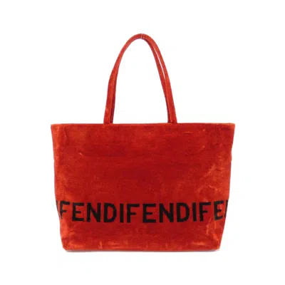 Pre-owned Fendi Red Color Leather Tote Bag ()