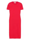 Fendi Ff Cotton And Viscose Fitted Midi Dress