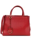 Fendi Red Leather Elite Petite 2jours Tote (authentic )