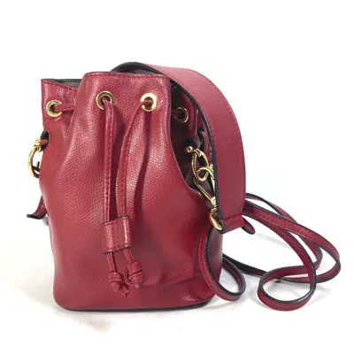 Pre-owned Fendi Red Leather Shoulder Bag ()
