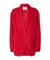 Fendi Red Technical Viscose Jacket In Red
