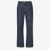 Fendi Straight Leg Denim Trousers With Five Pockets In Blue