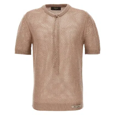 FENDI FENDI REGULAR-FIT SHORT-SLEEVED KNIT JUMPER