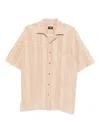 Fendi Relaxed Fit Stripe Shirt In Neutral