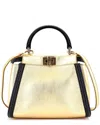 Fendi Resin Handle Peekaboo Bag Leather Mini (authentic Pre-loved)