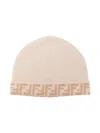 Fendi Reversible Beanie Hat In Neutrals