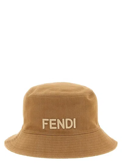 Fendi Reversible Bucket Hat In Brown