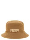 Fendi Ff-pattern Reversible Bucket Hat In Brown