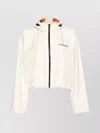Fendi Women's Ecru Shell Reversible Logo Print Jacket