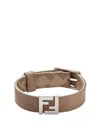 Fendi Ff Reversible Bracelet Accessories In Nude