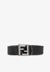 Fendi Reversible Ff Squared Leather Belt