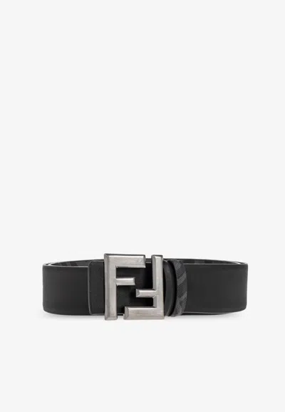Fendi Reversible Ff Squared Leather Belt