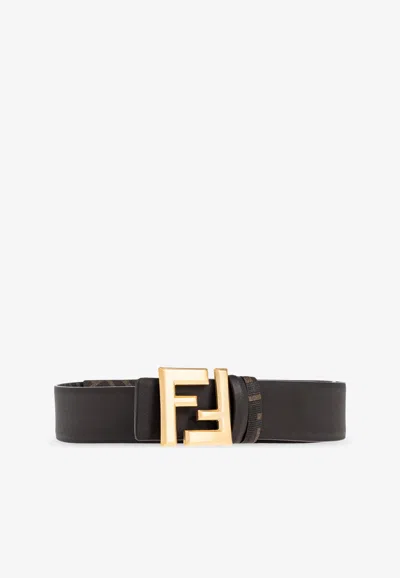 Fendi Reversible Ff Squared Leather Belt