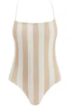 Fendi Reversible One-piece Swimsuit Women In Beige