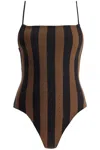 Fendi Woman Swimsuit Woman Brown Swimwear In Brown
