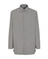 Fendi Reversible Houndstooth-check Jacket In Gray