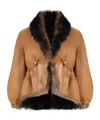 Fendi Textured Reversible Jacket In Brown