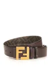 Fendi Reversible Ff-pattern Belt